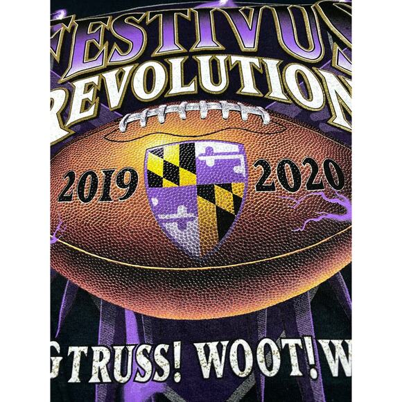 Baltimore Ravens size 3XL Black shirt Festivus Revolution Bigtruss Woot!!! - Picture 5 of 7